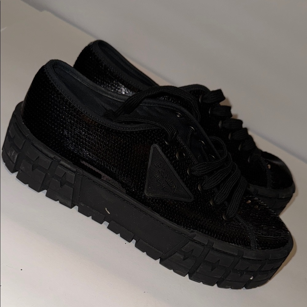 Black Women's Prada Sneakers